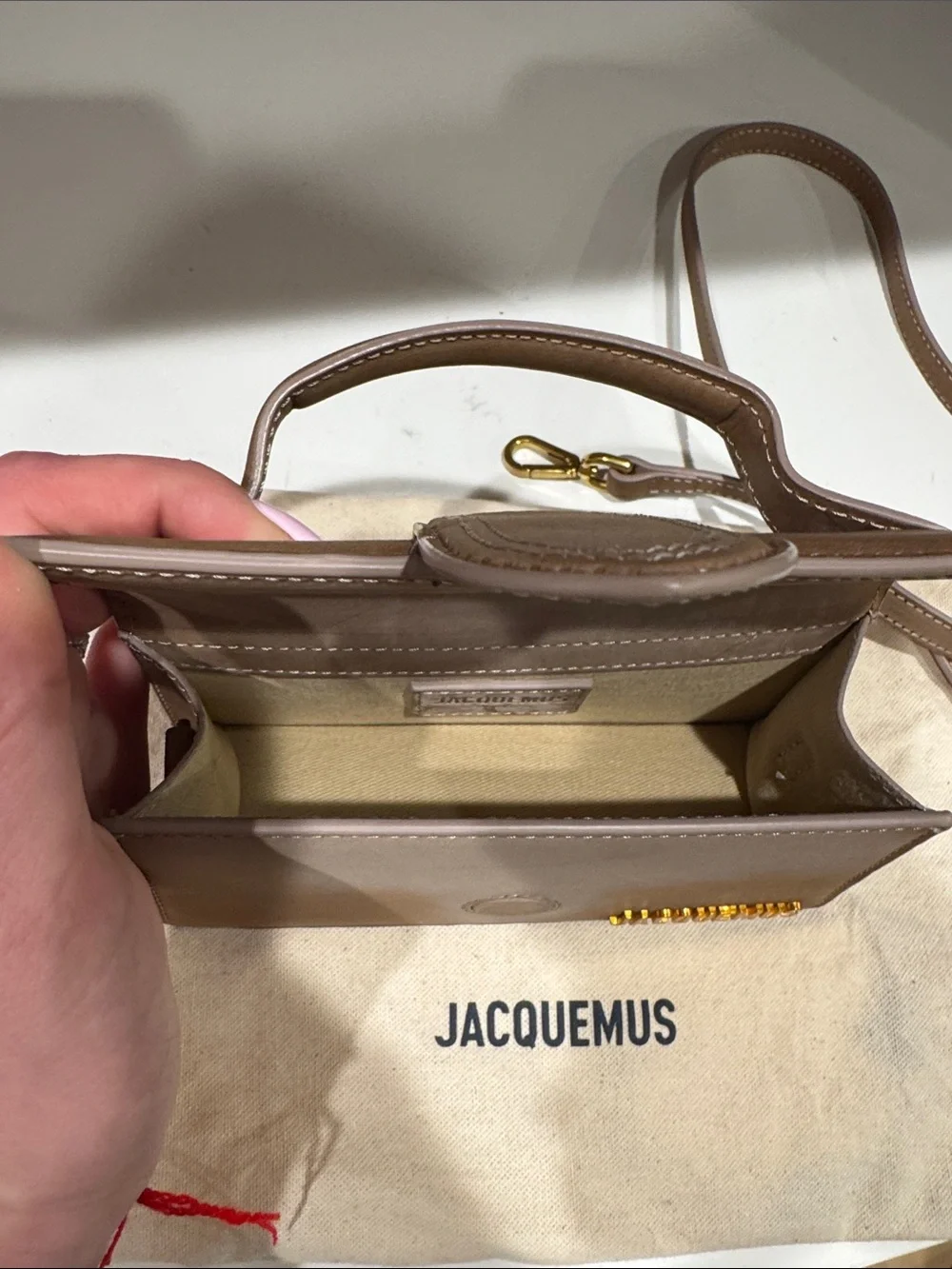Jacquemus le bambino Mini Top-Handle Crossbody bag - Picture 8 of 10